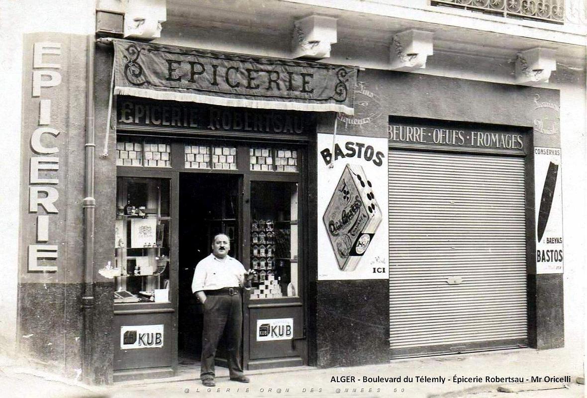 1195- Alger - Bd du Telemly- Epicerie Robertsau - Mr Oricelli.jpg